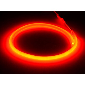 Гибкий неон 220V SMD 2835/120 (IP67) Red (круглый)
